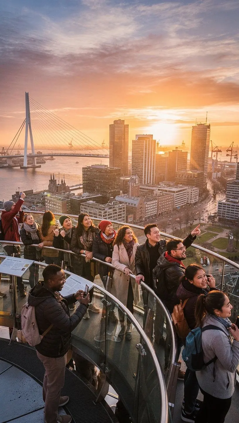Een prachtig uitzicht op de grachten van Amsterdam met historische gebouwen.