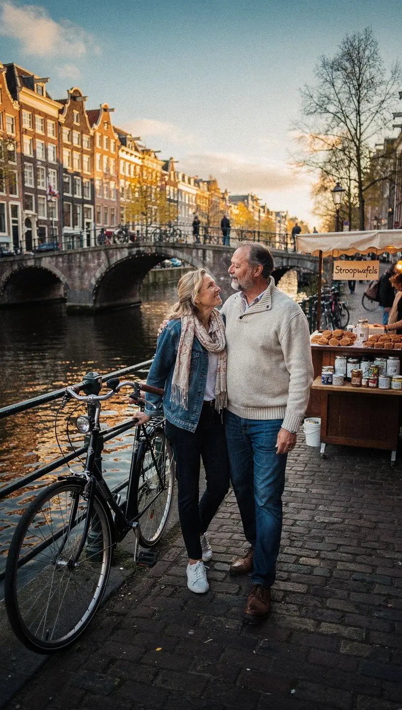 Een panoramafoto van de Deltawerken met uitzicht op de indrukwekkende dammen.